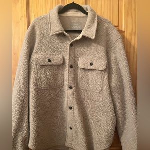 Everlane cream over shirt